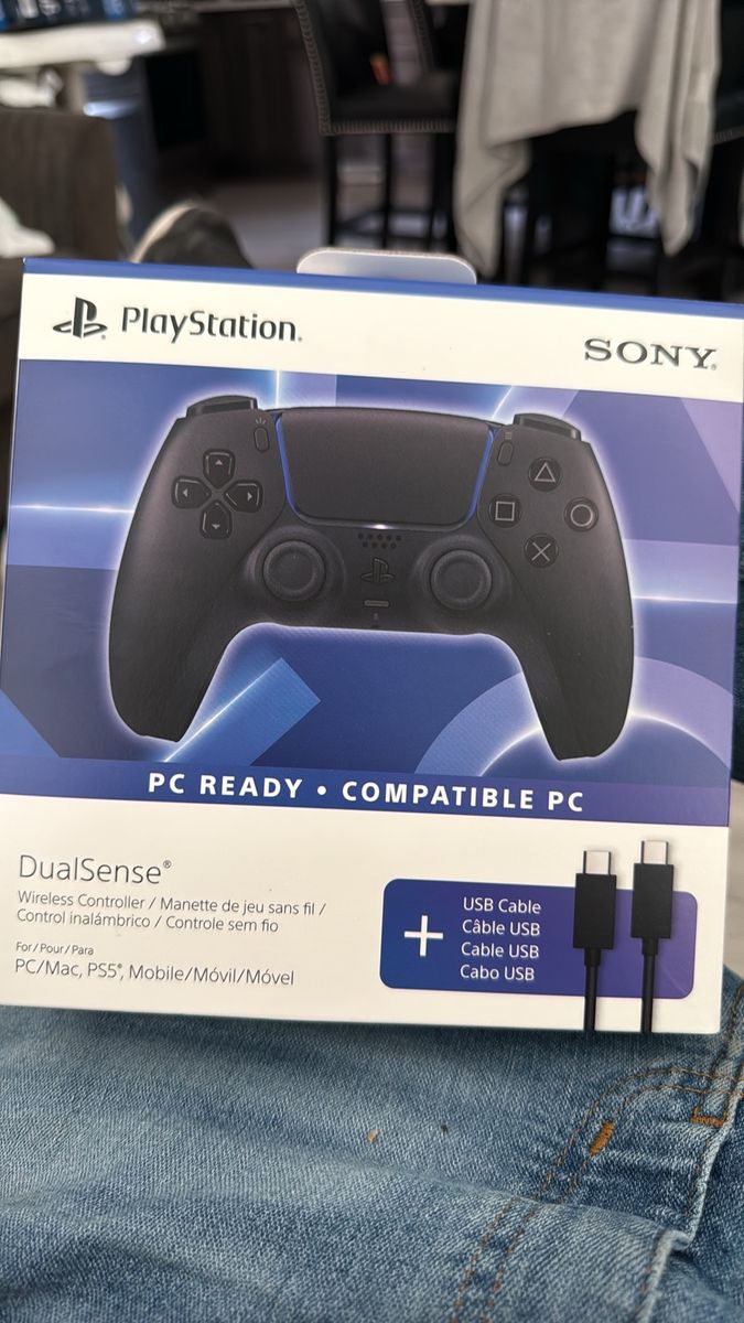 Sony PlayStation DualSense Wireless Controller Midnight Black with USB Cable for PS5 PC Mac