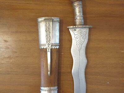 Antique Phillipines Silver Mounted Islamic Dagger