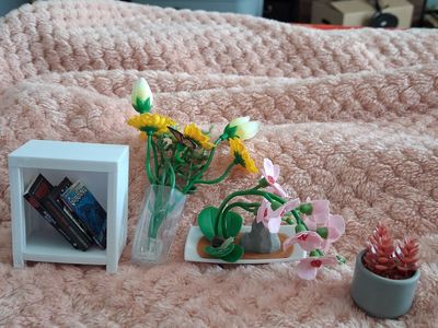 mini brand books n plants