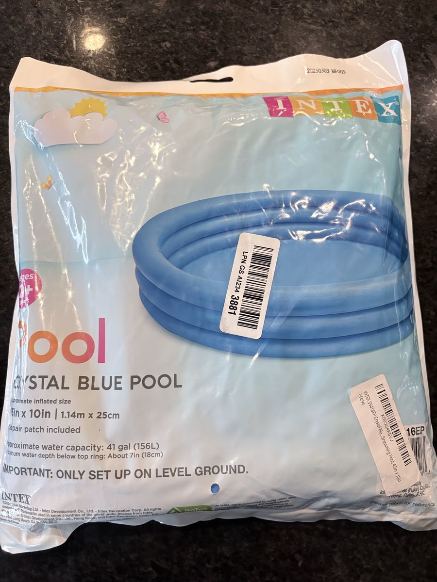 Intex Crystal Blue Inflatable Pool 45" x 10"