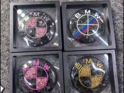 BMW real carbón fiber emblem for hood and trunk
