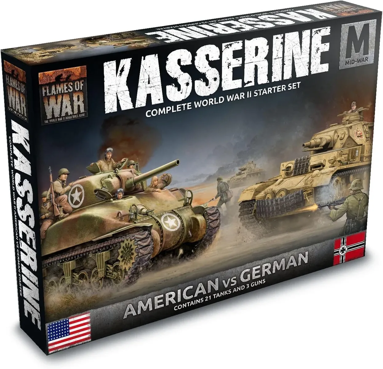 Flames of War: Kasserine Complete WWII Starter Set (Brand New / Sealed)