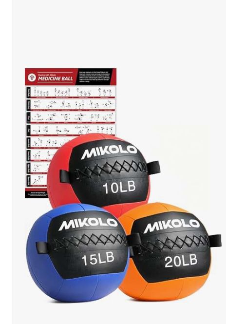 10,14,20 lb wallball set