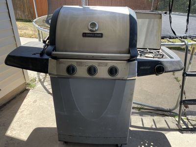 Perfect Flame 3-Burner Propane Gas Grill with Side Burner & Side Tables