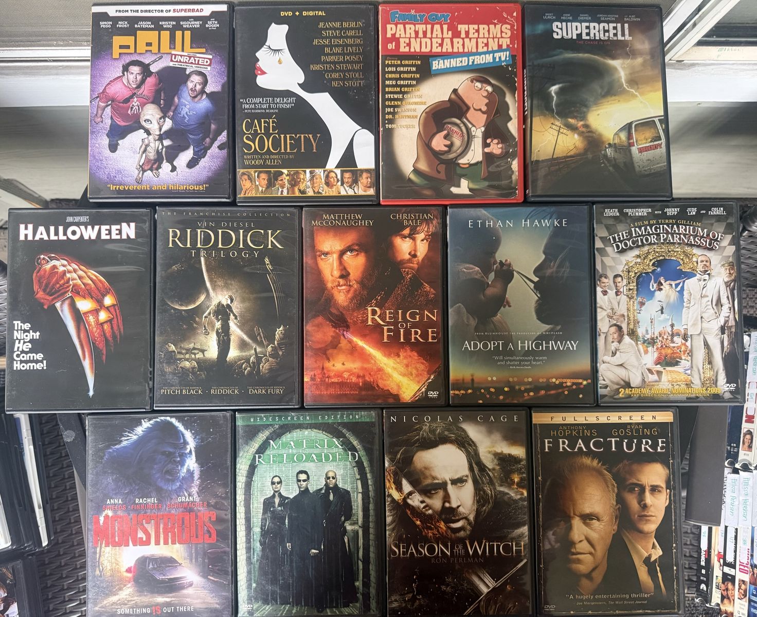 Assorted Movie DVD Lot - Horror, Action & Drama - $3 each 