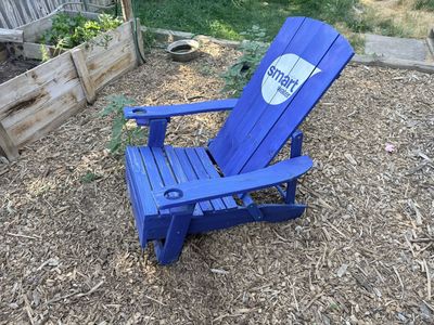 Adirondack chair blue