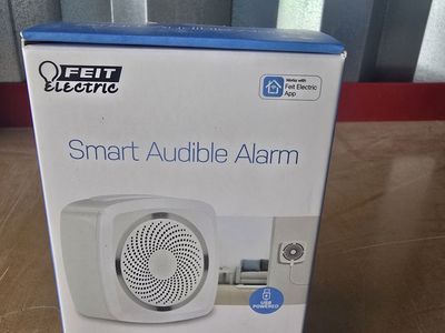 Feit Smart Home Audible Alarm Wireless Smart-Enabled White Security Alarm