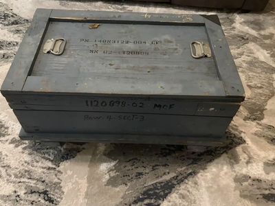 Military Storage Box Coffee Table On Wheels
