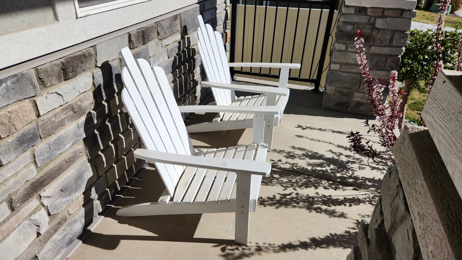 Wood patio chairs