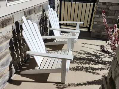 Wood patio chairs