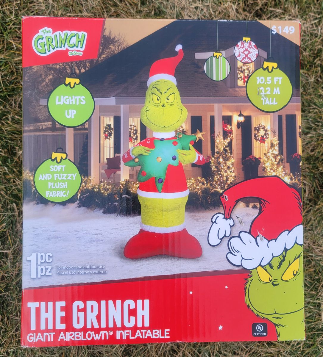 Christmas Grinch Airblown Inflatable