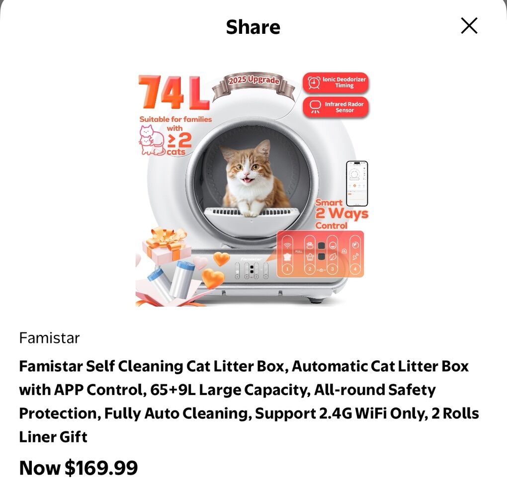Phone App Kitty Litter Box