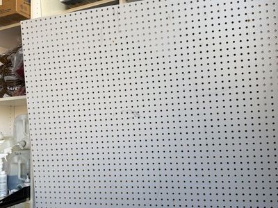 Pegboard 4x8 Sheet And A 4x4' Sheet