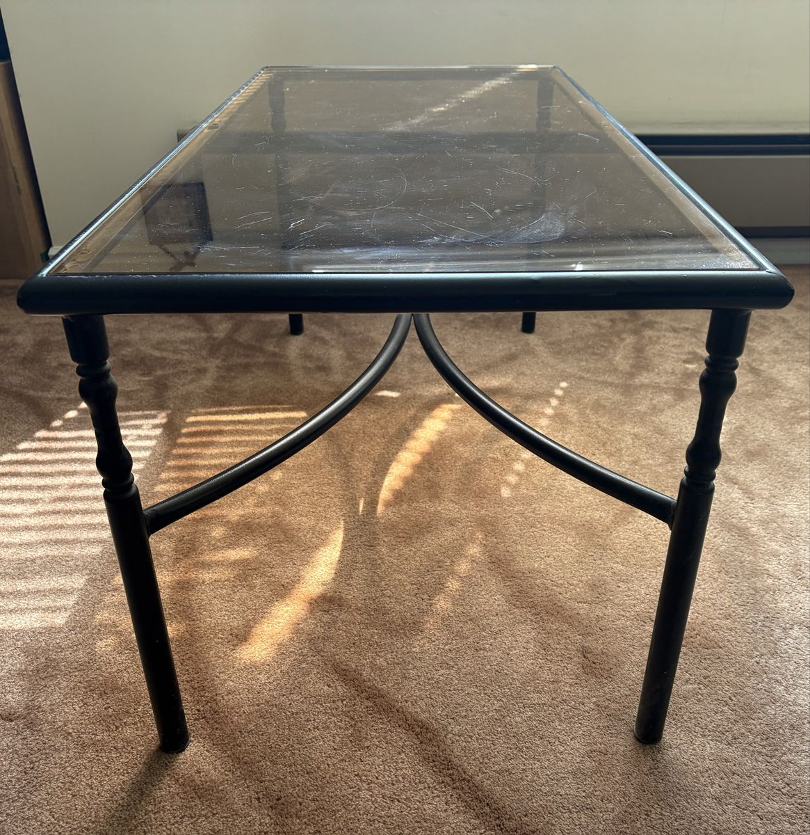 Metal Glass Coffee Table- Indoor / Outdoor