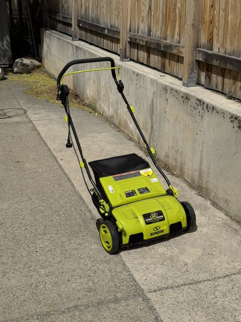 Sun Joe Electric Lawn Dethatcher + Scarifier