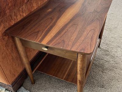 Vintage 1960's MCM Mersman Walnut Side Table