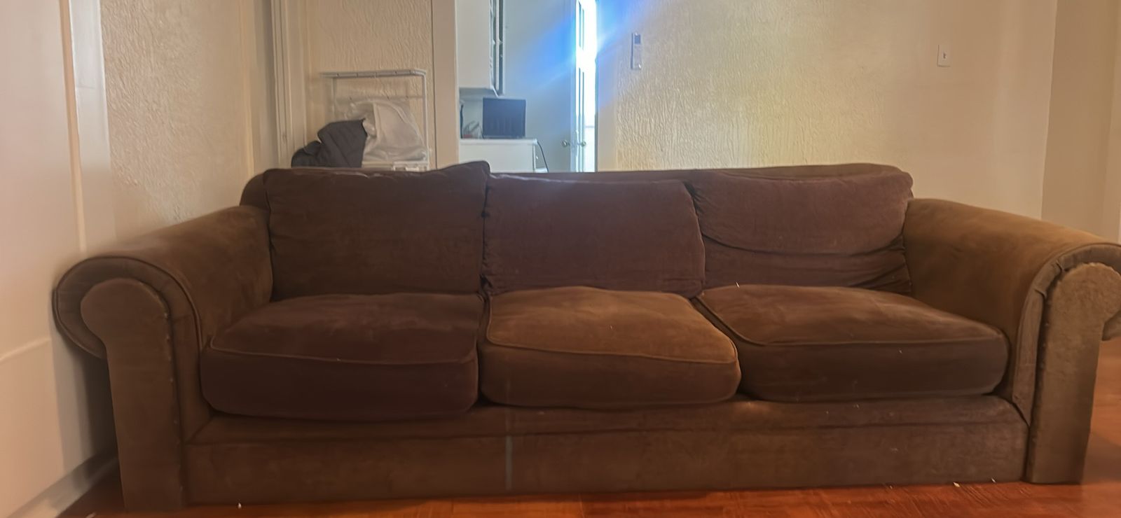 Brown Couch / 3 Seat Sofa