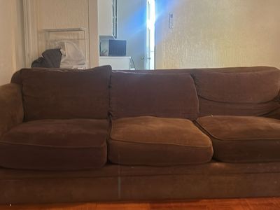 Brown Couch / 3 Seat Sofa