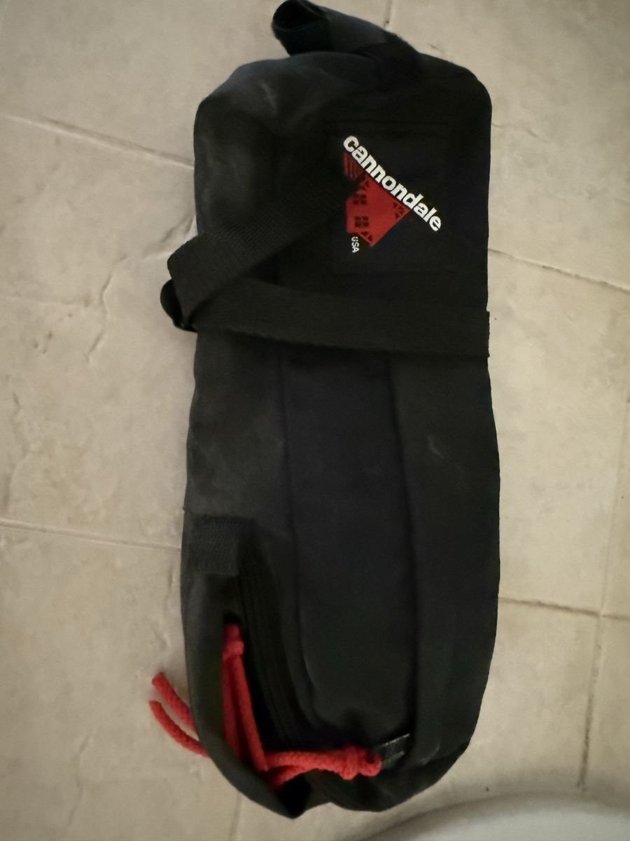 Cannondale black biking cycling bag 12” L 5” T