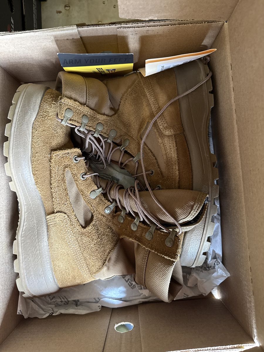 Mens Tan Combat Boots belleville Size 7 Regular
