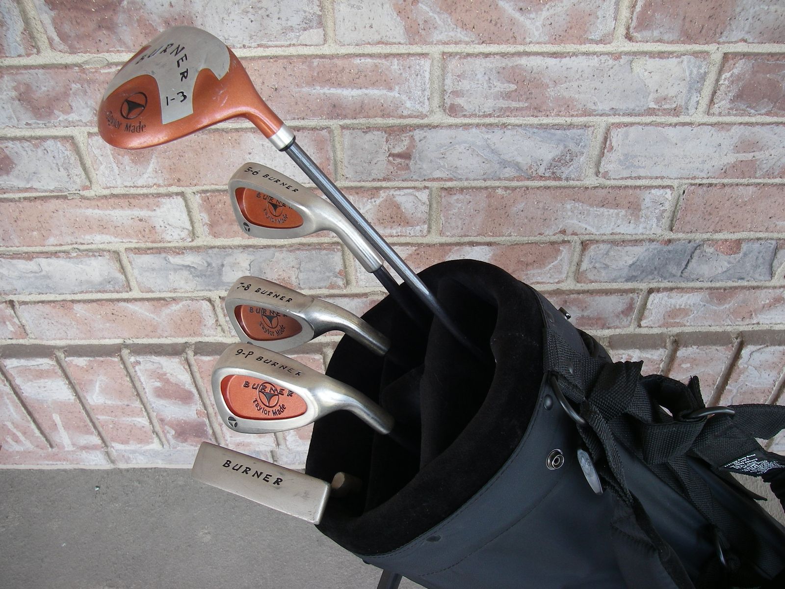 6-PC, TaylorMade Burner 55" Junior Golf Clubs Set, NIKE Stand Bag, Graphite, JR, Kids, Youth, RH