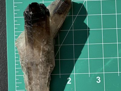 Smoky Quartz Crystal Cluster Specimen - Natural Healing Stone 4.5" Raw Mineral Display