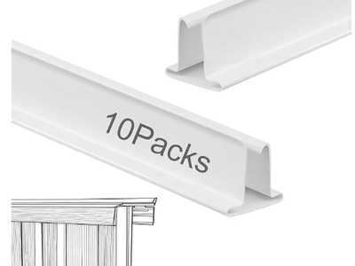 Yaocom 10 Pack 58 ft Vinyl Skirting Bottom Rail for Mobile Home Vinyl Skirting Coverage Bottom Track Guard Protective Skirt Base