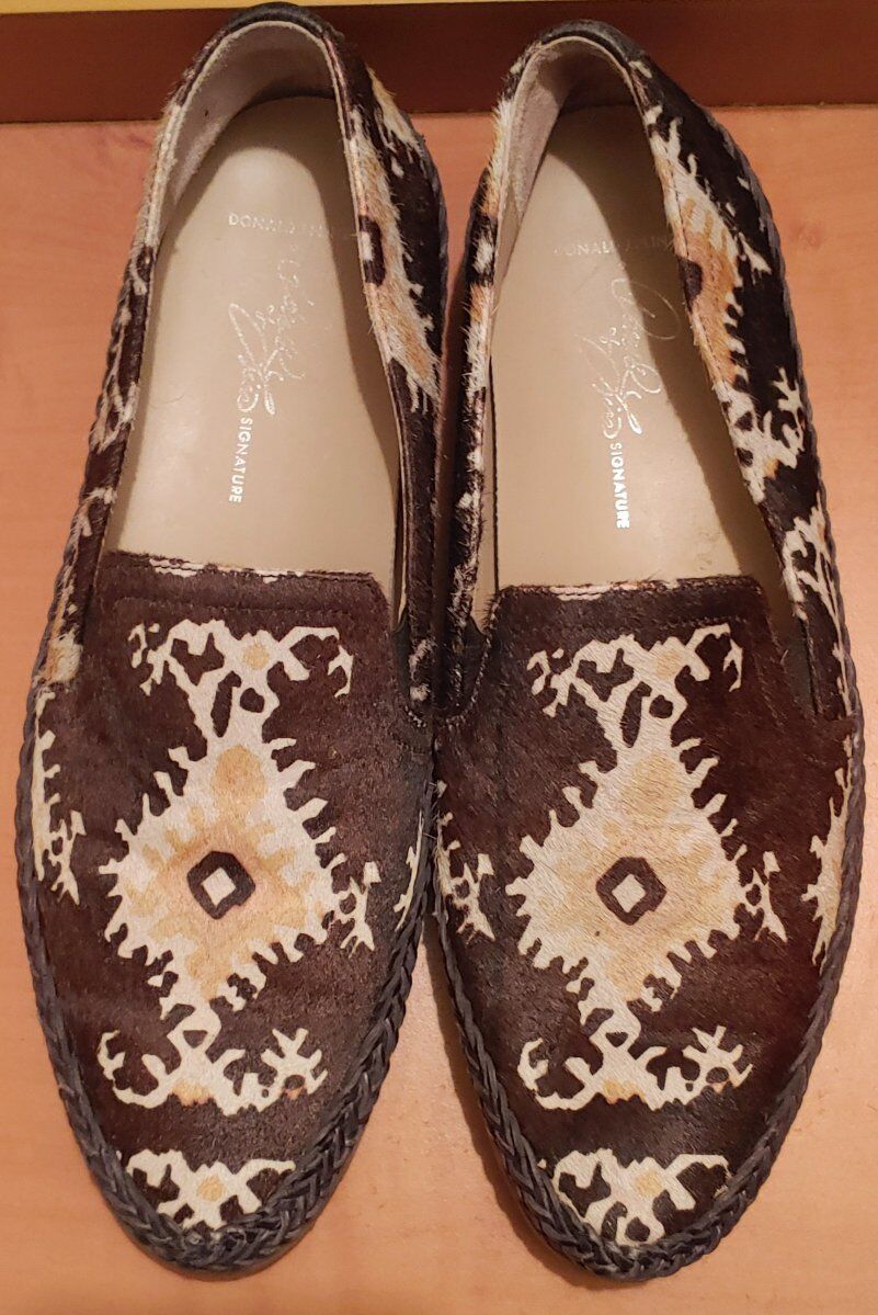 Donald Pliner Slip-on Calf-hair shoes Italy sz 7.5