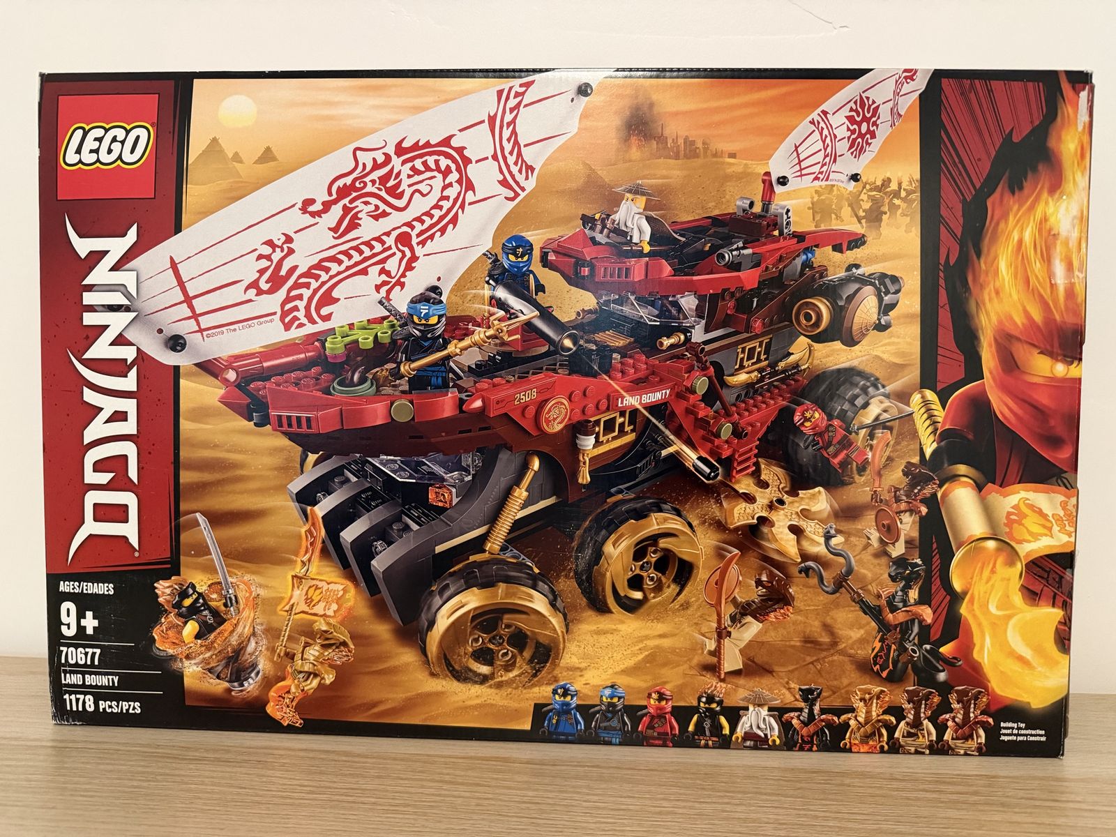 Used LEGO Ninjago Land Bounty Set 70677 - 1178 Pieces Building Toy