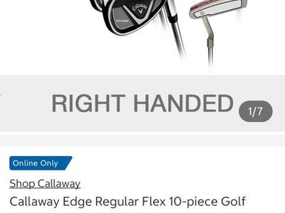 NEW Callaway Edge 10-piece Golf Club Set, RH