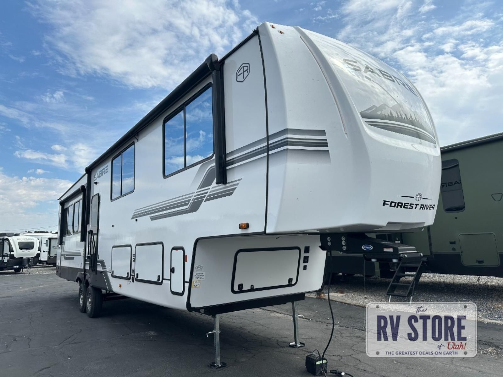2027 Forest River RV Sabre 36FLX Fifth Wheel Bunkhouse|Front Bedroom|Kitchen Island|Loft|Outdoor Kitchen|Rear Living Area