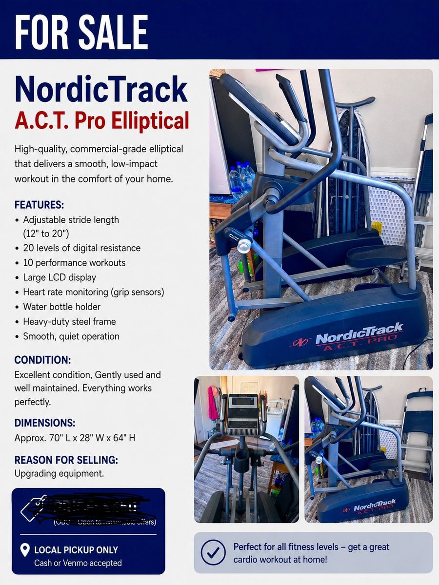 NordicTrack A.C.T. Pro Elliptical