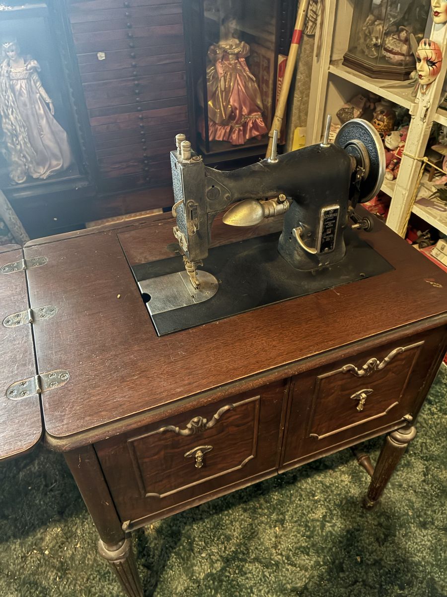Antique Kenmore Sewing Machine and Table