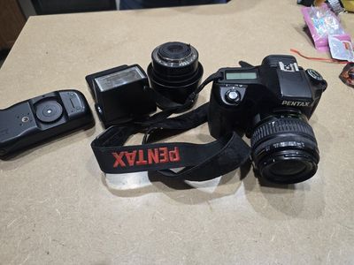 pentax camera and Kata camera backpack