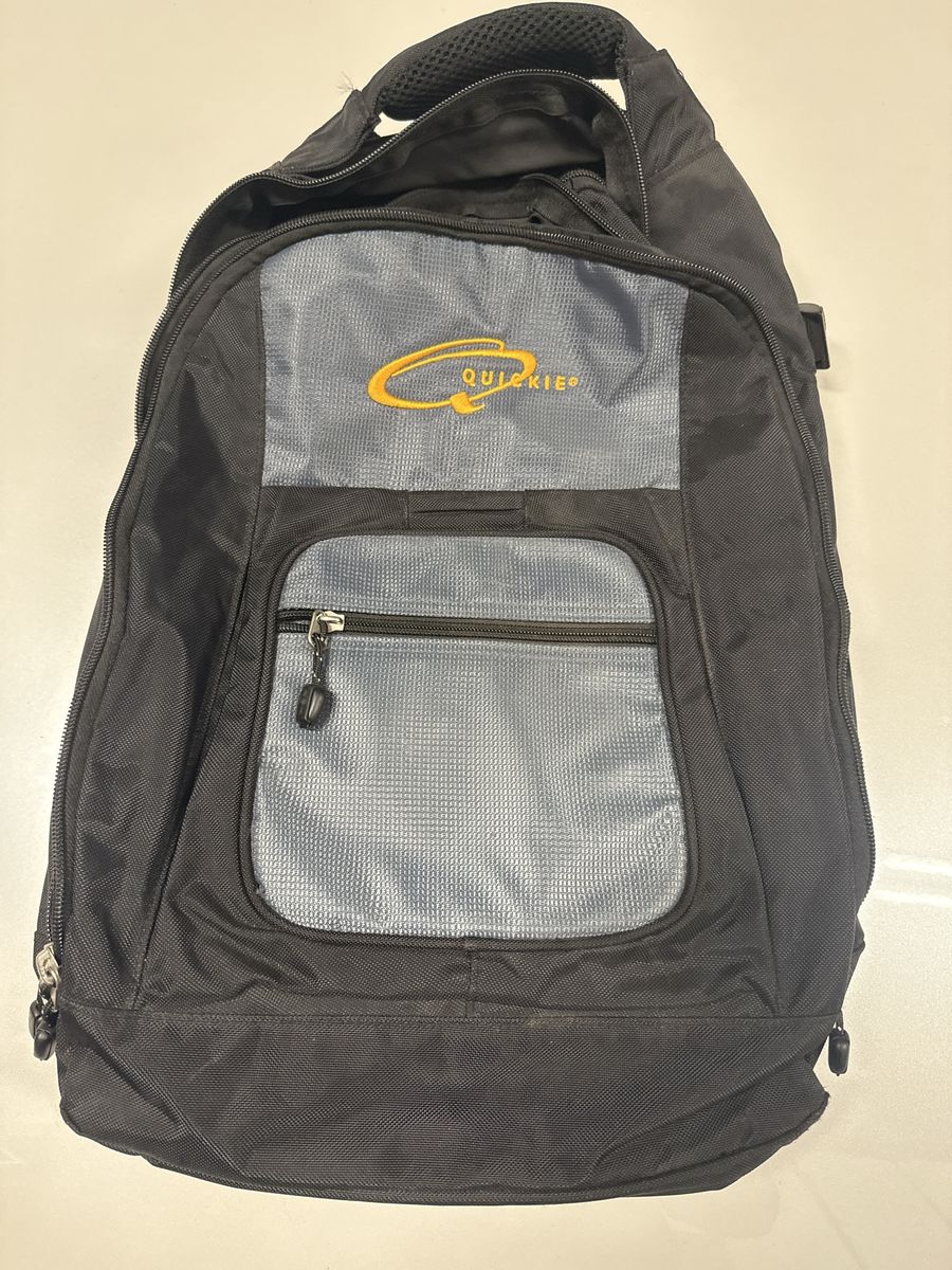 Quickie Black and Grey Backpack