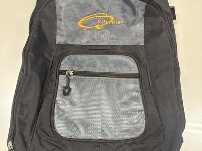 Quickie Black and Grey Backpack