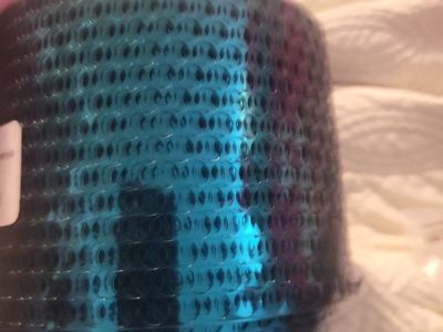 Metallic Blue Mesh Ribbon Roll Decorative Craft Wrap 100'