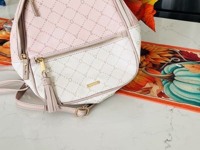 Pink And Whitr Backpack