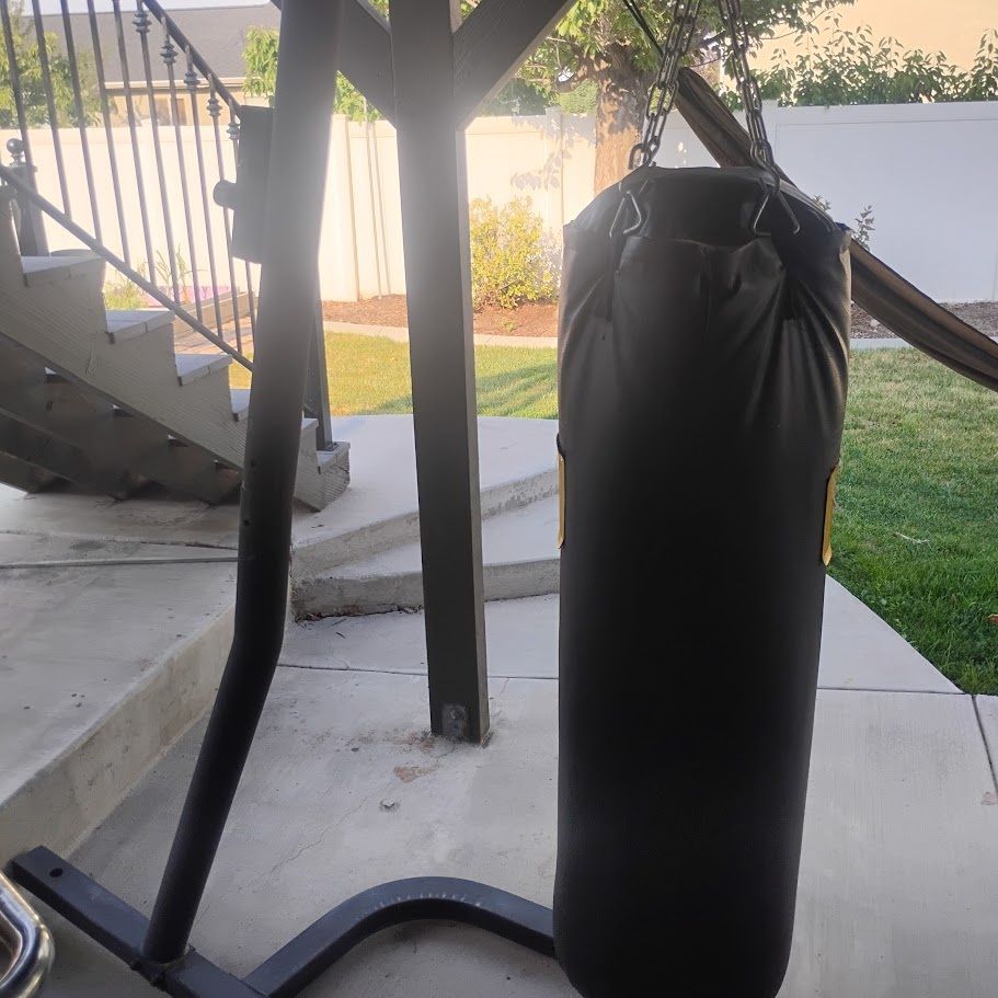 Everlast Heavy Bag with Stand - Used, Great for Home Gym Boxing