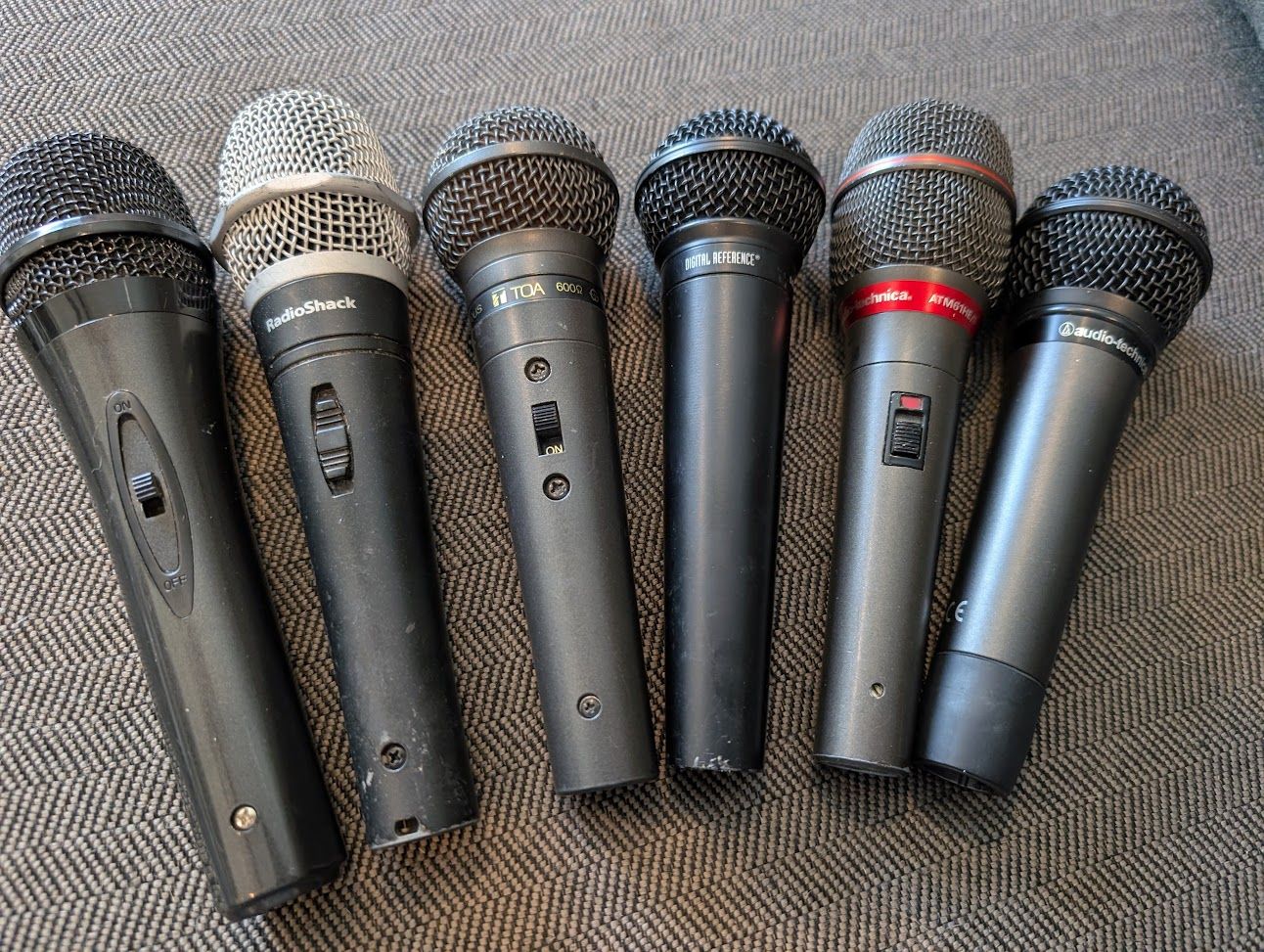 Various Dynamic Vocal Microphones
