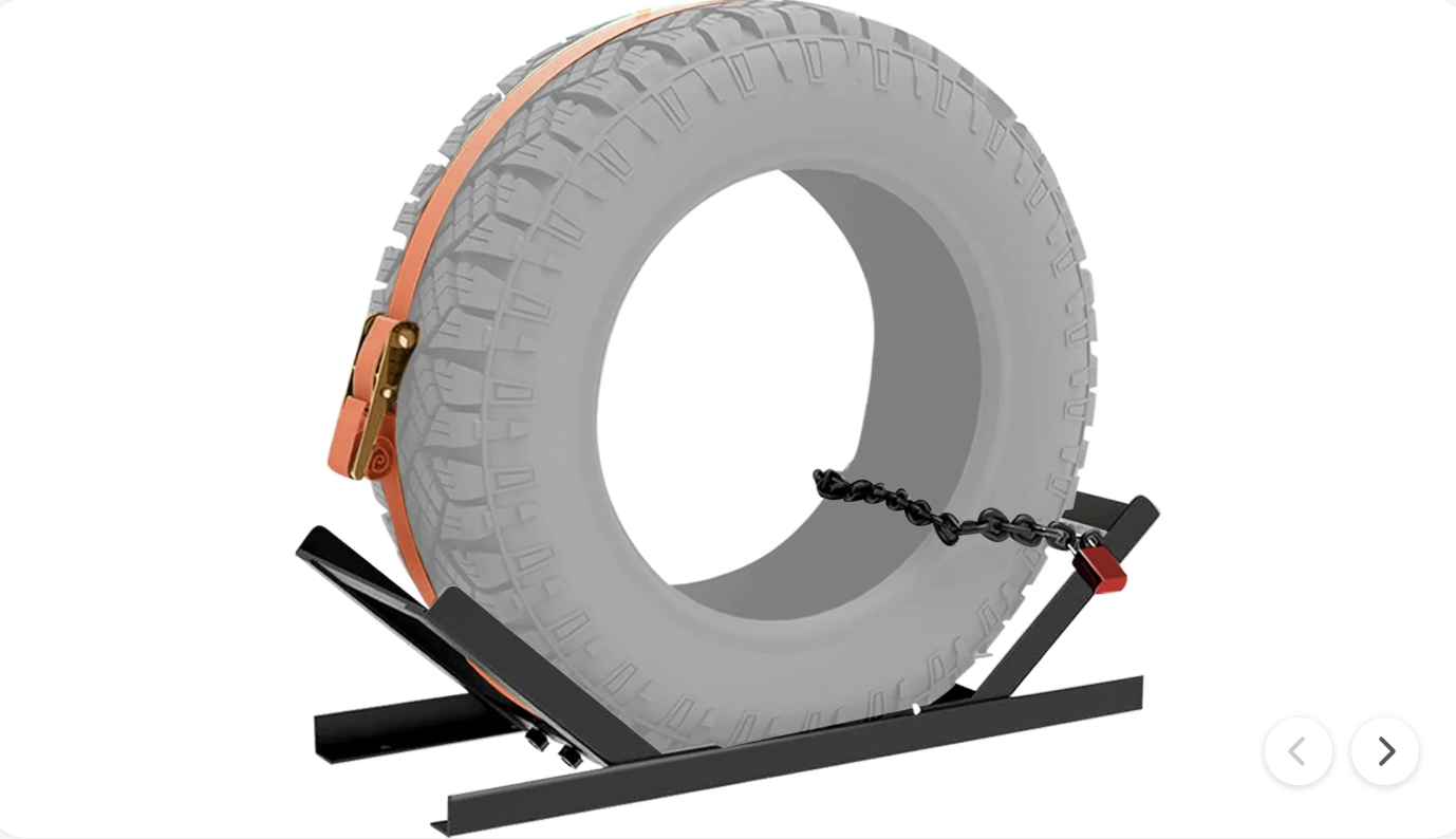 New in Box! Semi-Truck Spare Tire Carrier with Ratchet Strap 
