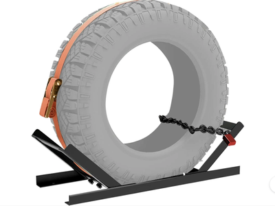 New in Box! Semi-Truck Spare Tire Carrier with Ratchet Strap