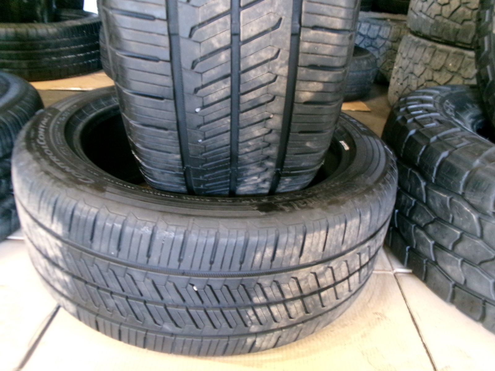235/45R18 CONTINENTAL CONTROL CONTACT PAIR OF TWO USED TIRES