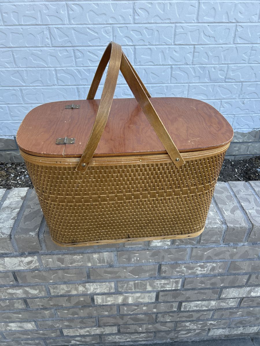 Antique Picnic Basket
