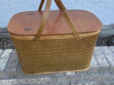 Antique Picnic Basket