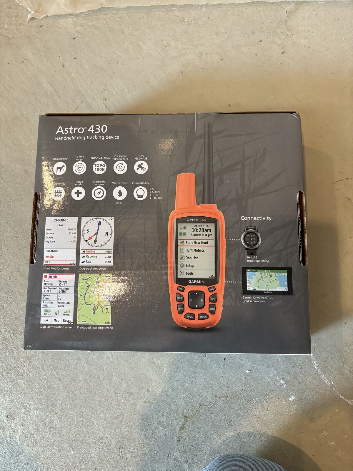 Garmin tracking collar and handheld