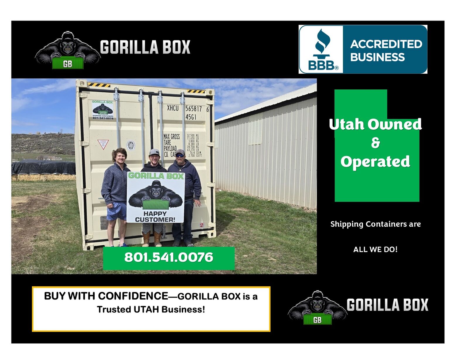 20' and 40' High Cube Shipping Containers. Great Office, Shed, Used and New One Trip Conex. Connex, Best Price!