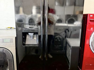 Black Amana Side By Side Fridge