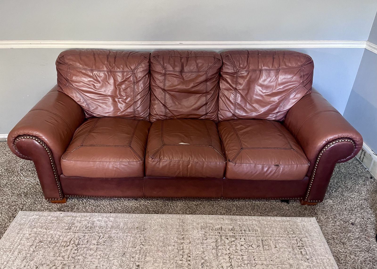 FREE Genuine leather couch.