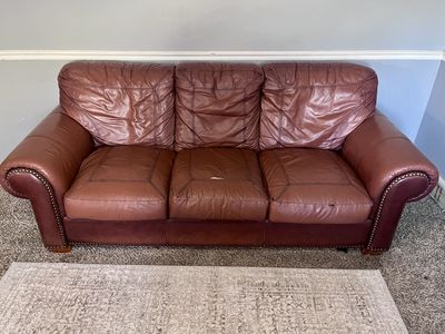 FREE Genuine leather couch.